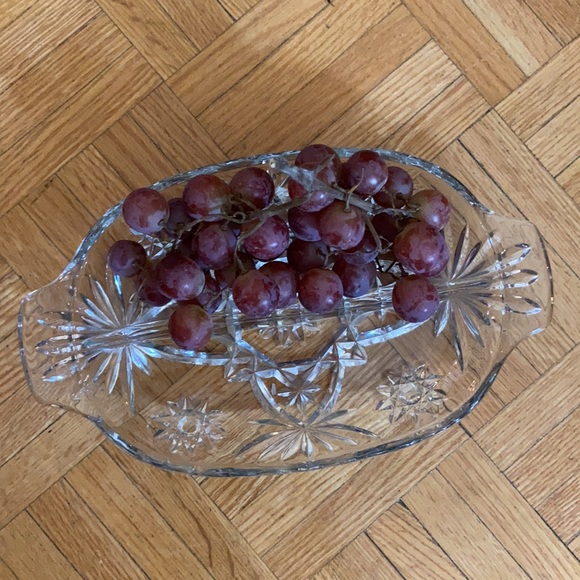 Gorgeous Glass Appetizer Serving Tray - Picture 1 of 4